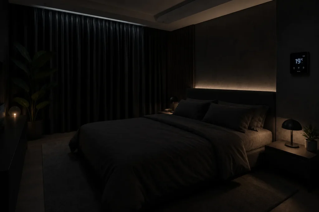 Poor Sleep and Muscle Growth: Why Rest Matters More Than Training 4 Bedroom setup that supports better sleep and muscle growth