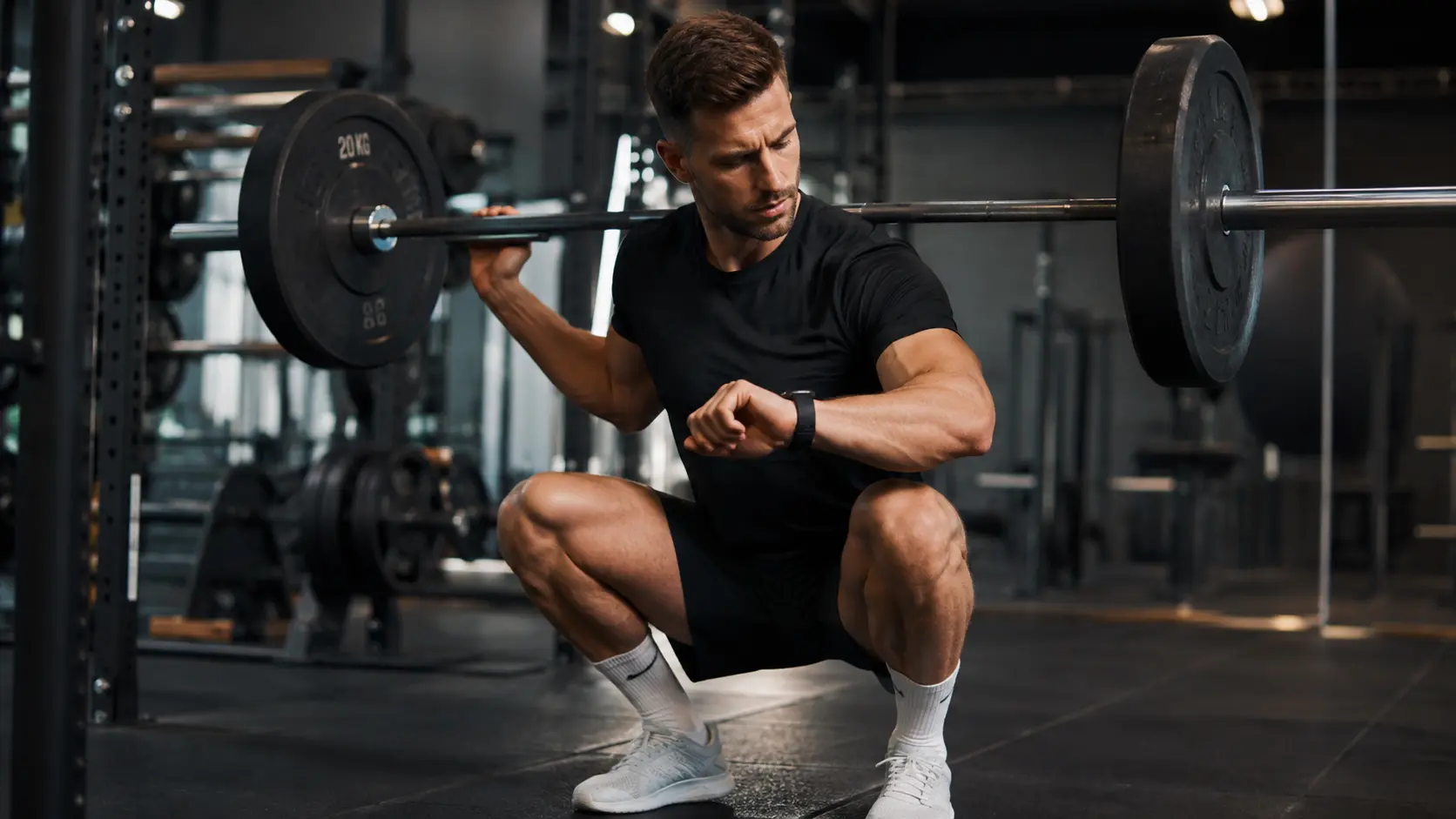 are smartwatches accurate for weightlifting shown during a barbell squat