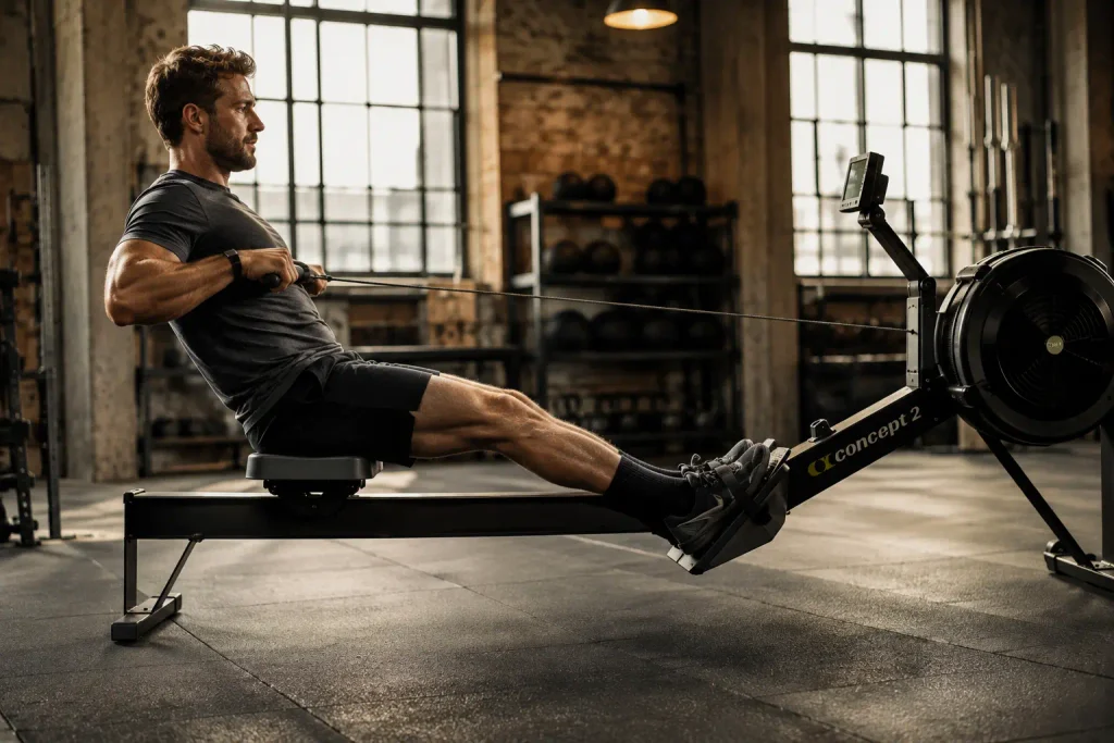 Zone 2 training for lifters using a rowing machine as a barbell friendly option